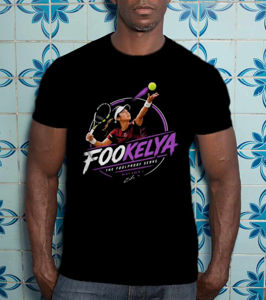 Fookelya The Poolproof Serve Tennis Player Action Serve T-Shirt