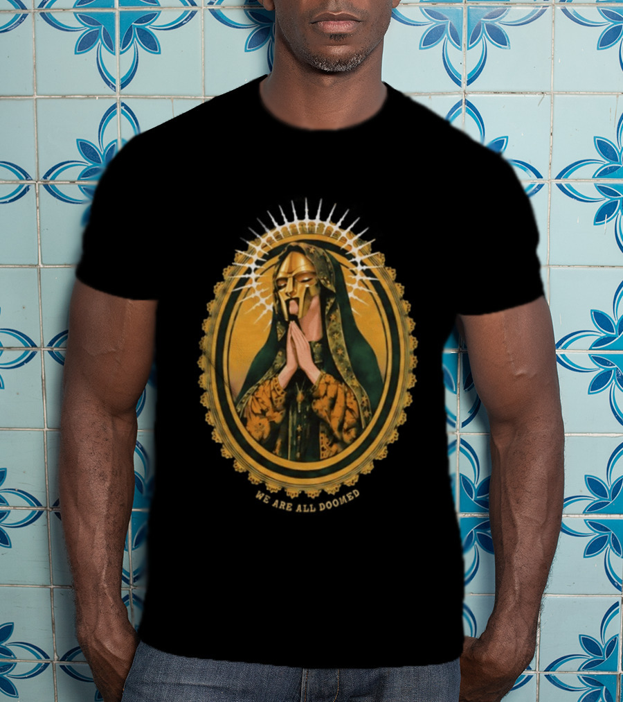 MF Doom We Are All Doomed Iconic Hip Hop Rap Prayer T-Shirt