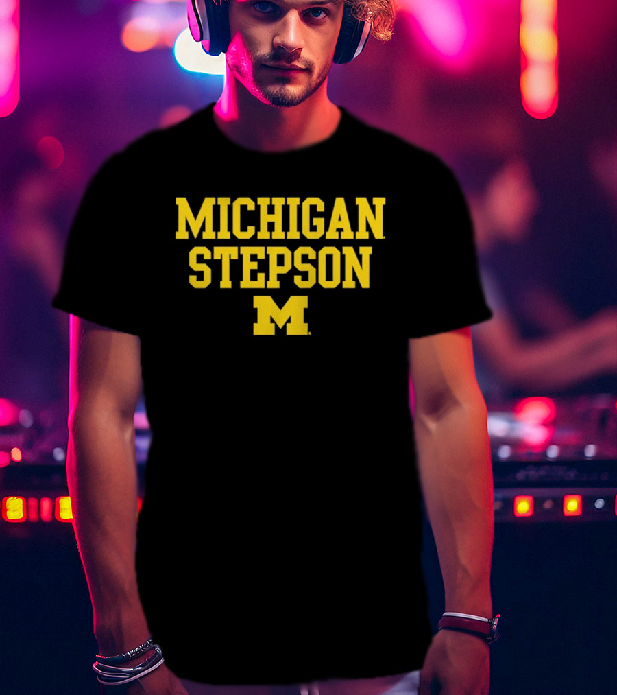Michigan Wolverines Stepson M 2026 NCAA Team Support T-Shirt