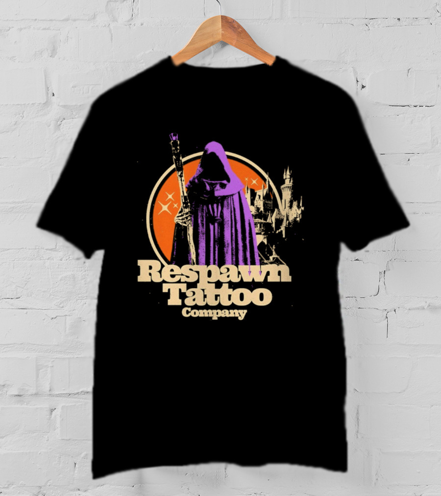 Respawn Tattoo Company Wizard Castle Grim Reaper T-Shirt