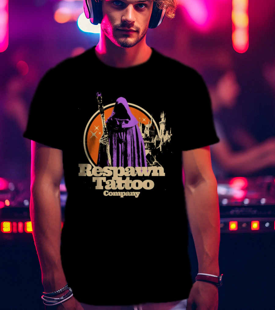 Respawn Tattoo Company Wizard Castle Grim Reaper T-Shirt