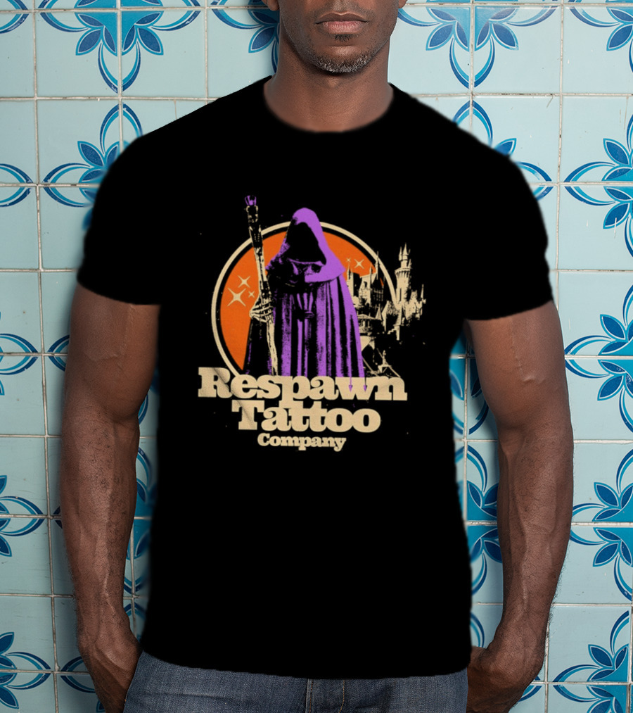 Respawn Tattoo Company Wizard Castle Grim Reaper T-Shirt