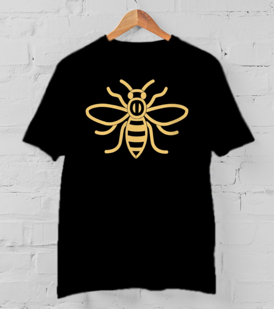 Golden Bee Honeybee Insect Nature Bumblebee Minimalist T-Shirt
