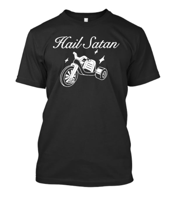Hail Satan Tricycle Satanic Occult T-Shirt