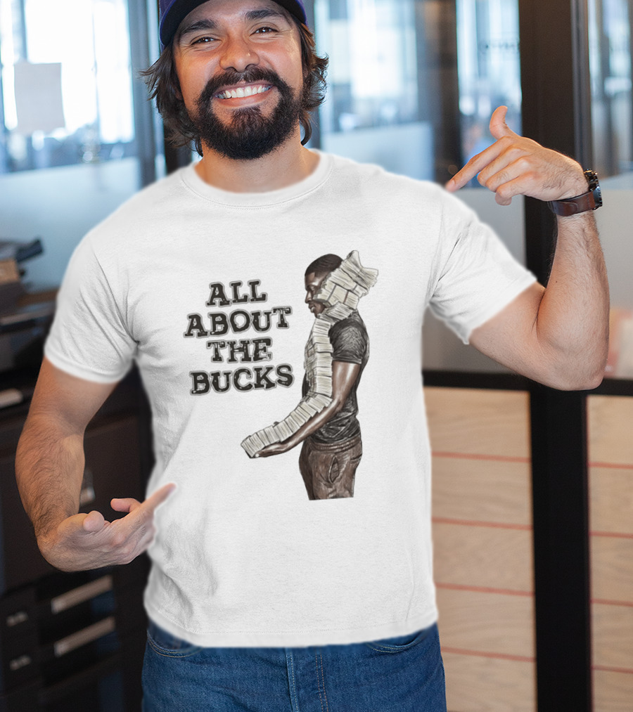 All About The Bucks Money Hustle Wealth Stacks T-Shirt