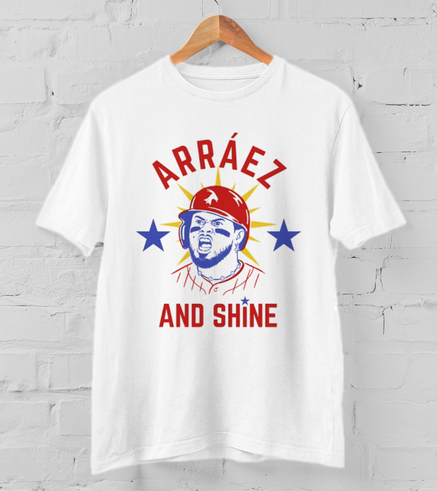 Philadelphia Phillies Arráez And Shine Baseball Starburst Promo T-Shirt