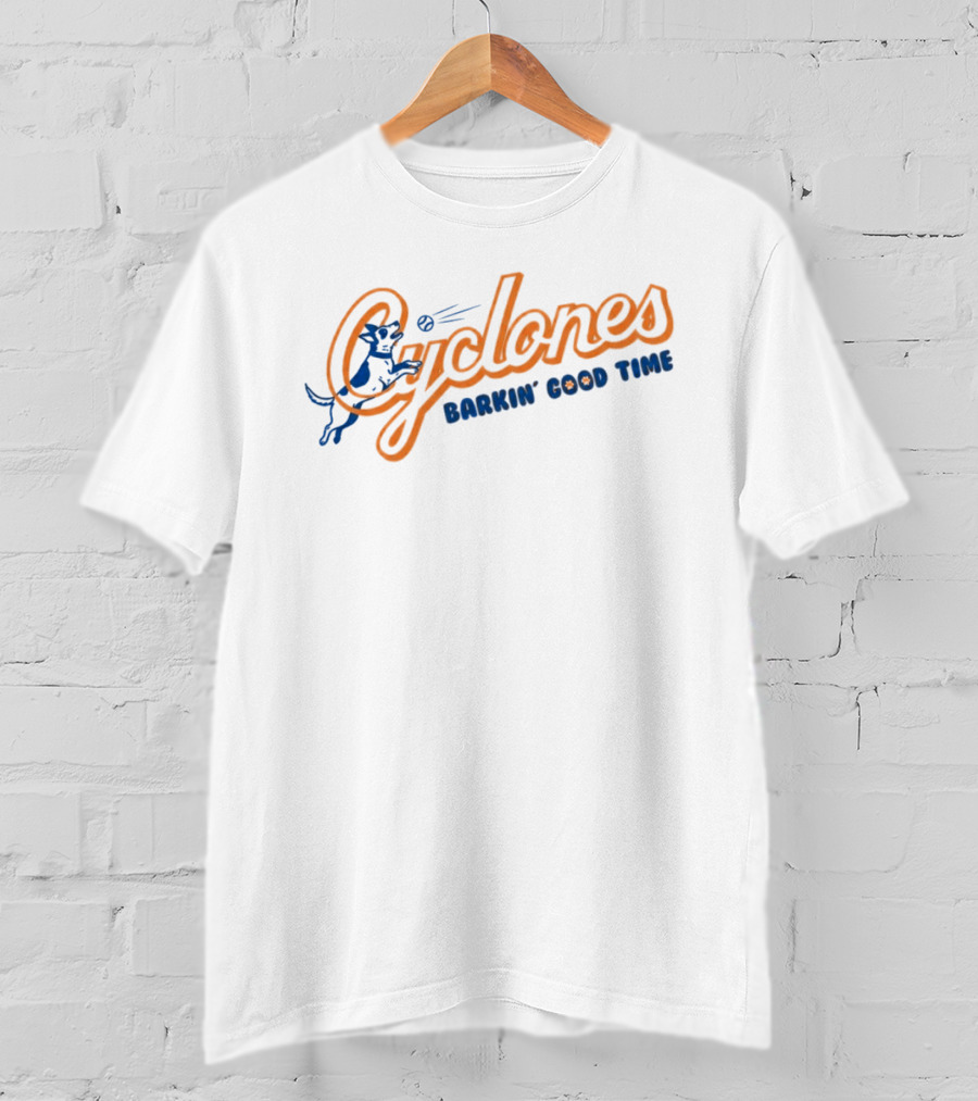 Brooklyn Cyclones Barkin Good Time Baseball Dog Fun T-Shirt
