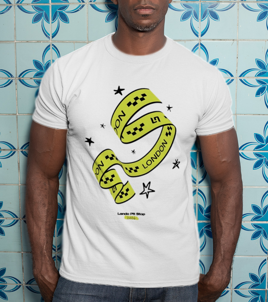 Lando Pit Stop 2026 London Racing Ribbon Stars T-Shirt