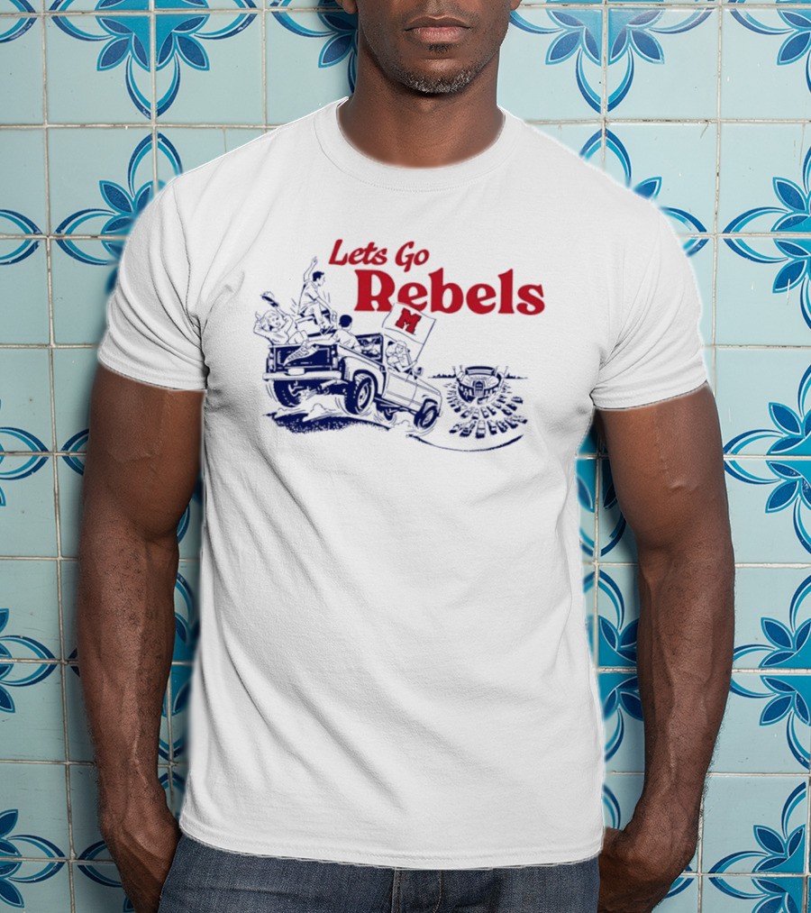 Let's Go Rebels Ole Miss Football Road Trip Adventure T-Shirt