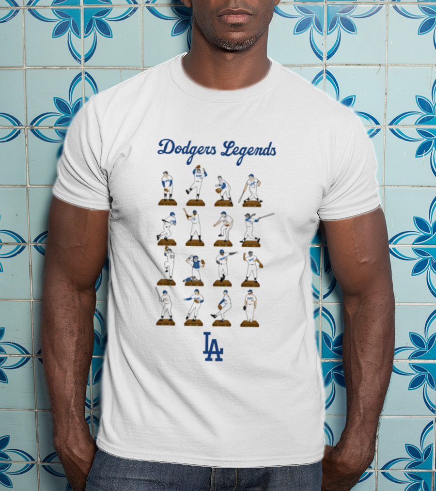 Dodgers Legends MLB Moments LA Team Iconic Players T-Shirt