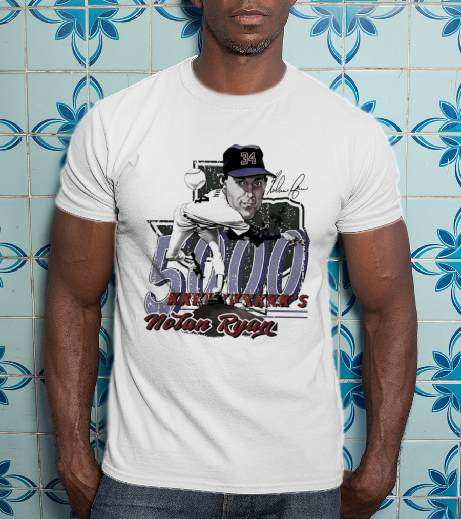 Nolan Ryan 5000 Strikeouts Texas Rangers Bruce Stark T-Shirt