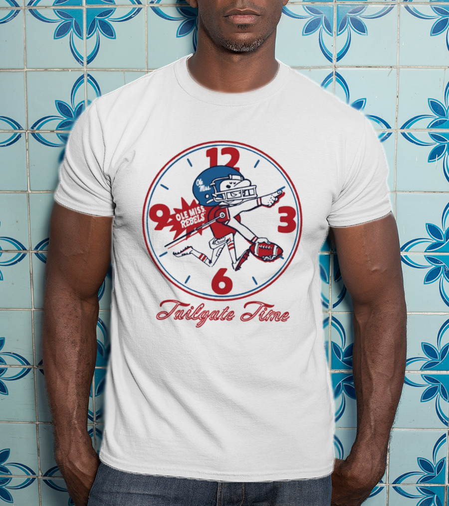 Ole Miss Rebels Football Tailgate Time Player T-Shirt