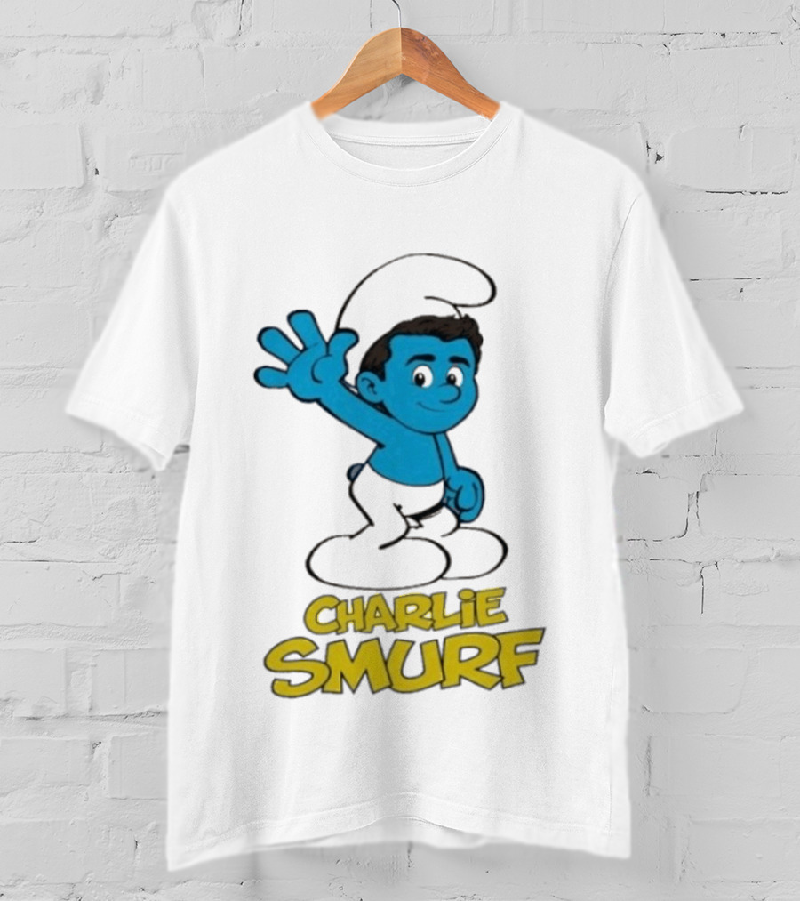 Charlie Smurf Collaboration With Smurfs And Charlie Kirk T-Shirt