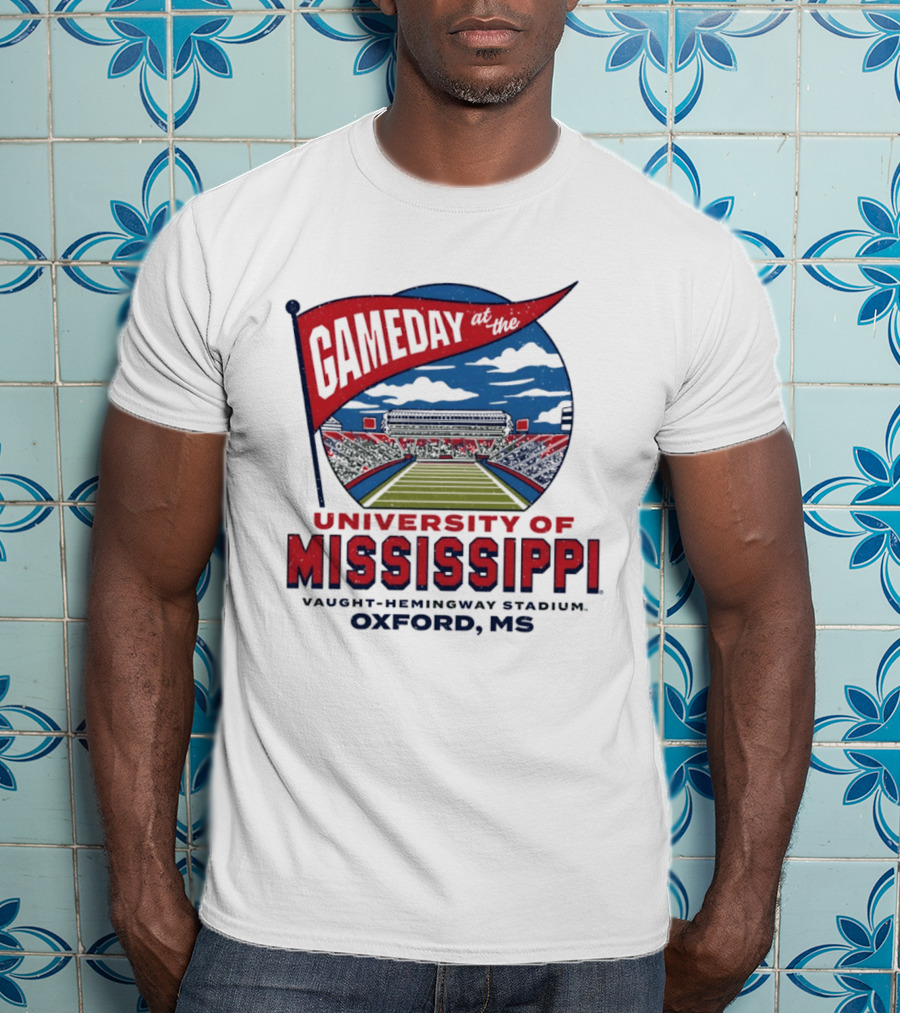 University Of Mississippi Gameday Vaught Hemingway Stadium Oxford MS T-Shirt