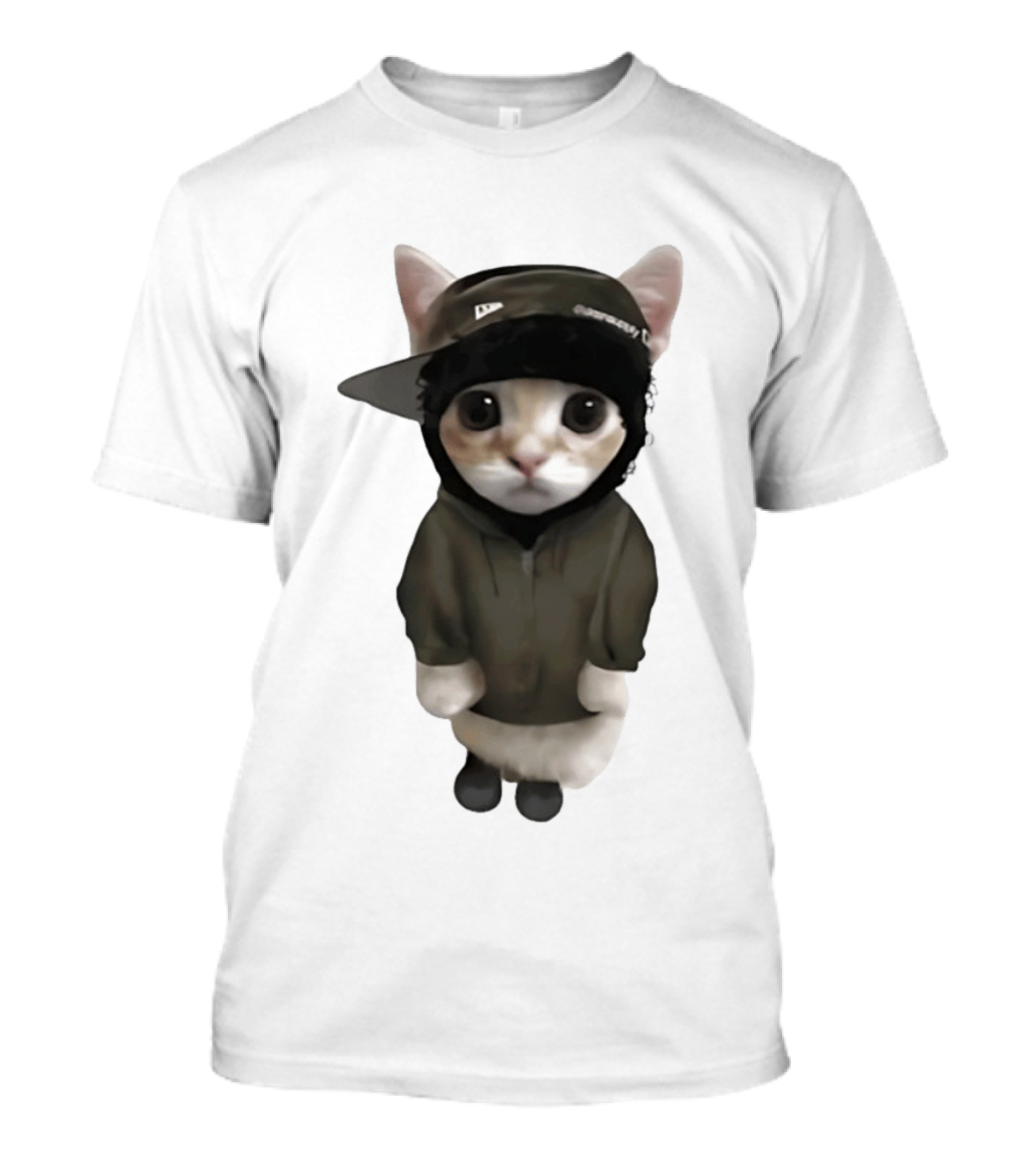 Yeat Cat Meme Cap Hip Hop T-Shirt