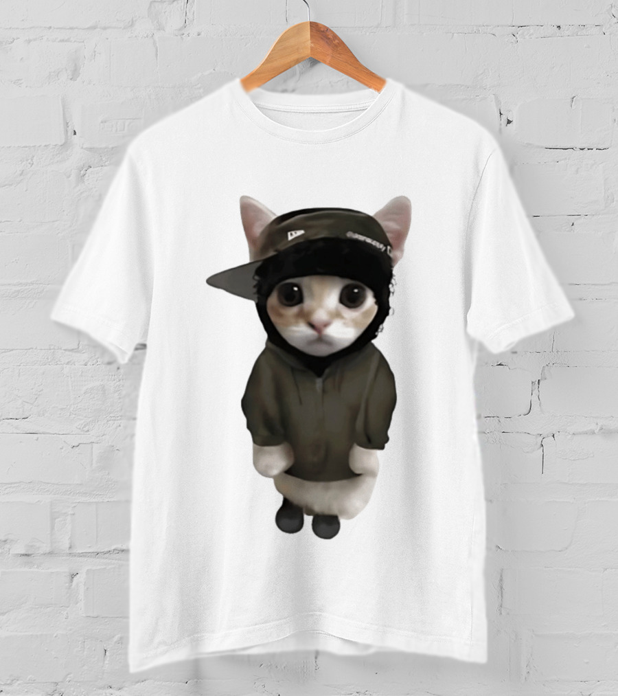 Yeat Cat Meme Cap Hip Hop T-Shirt