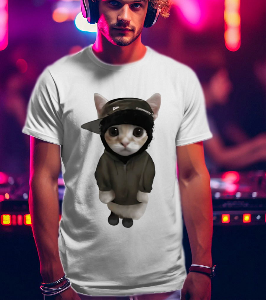 Yeat Cat Meme Cap Hip Hop T-Shirt