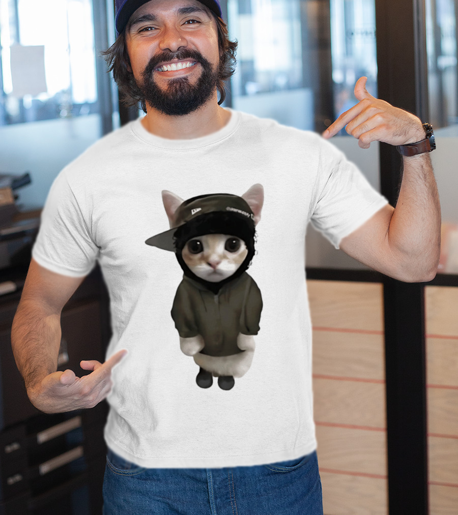 Yeat Cat Meme Cap Hip Hop T-Shirt
