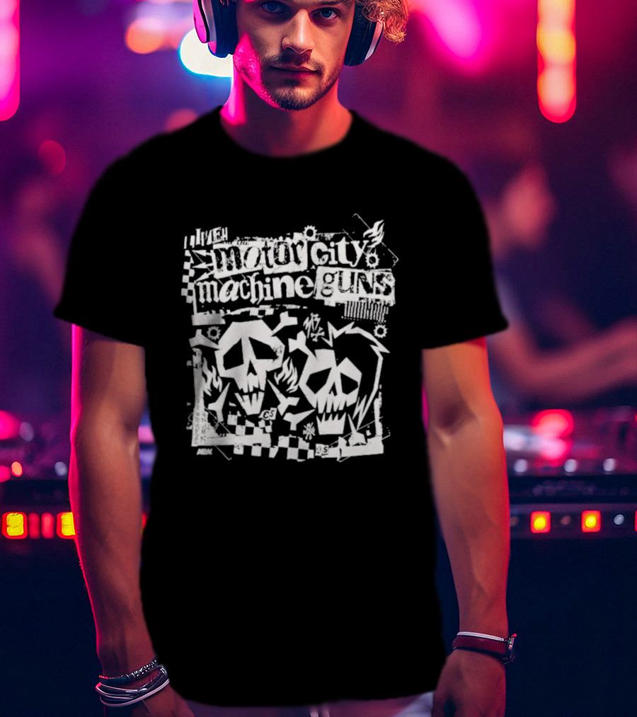 Motor City Machine Guns MCMG Skull T-Shirt