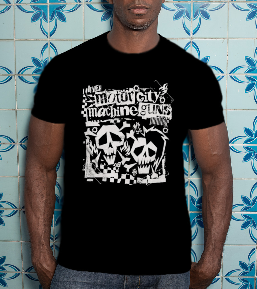 Motor City Machine Guns MCMG Skull T-Shirt