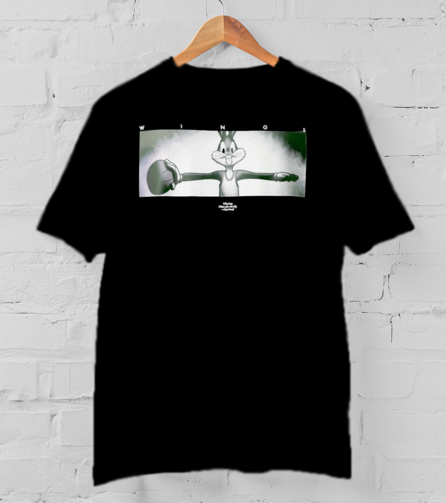 Bugs Bunny Michael Jordan Space Jam Wings Why Hop When You Can Fly T-Shirt