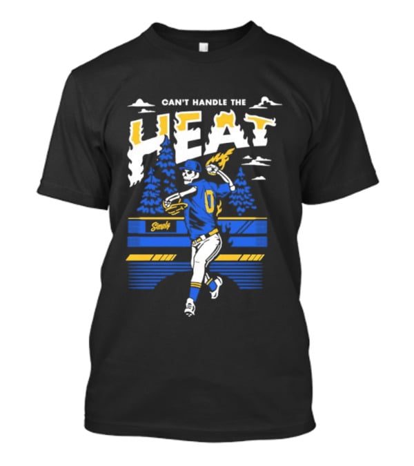 Can't Handle The Heat Baseball Skeleton Seattle Mariners T-Shirt