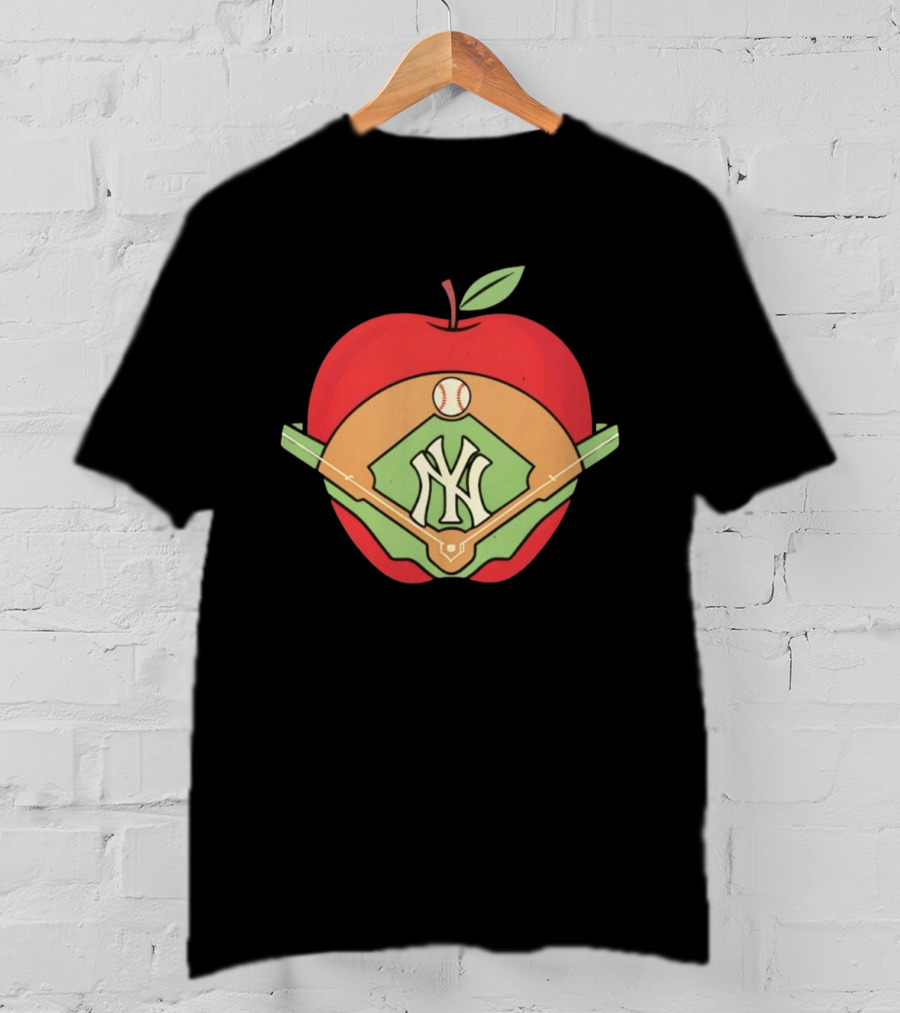 New York Yankees Baseball Apple MLB Stadium T-Shirt