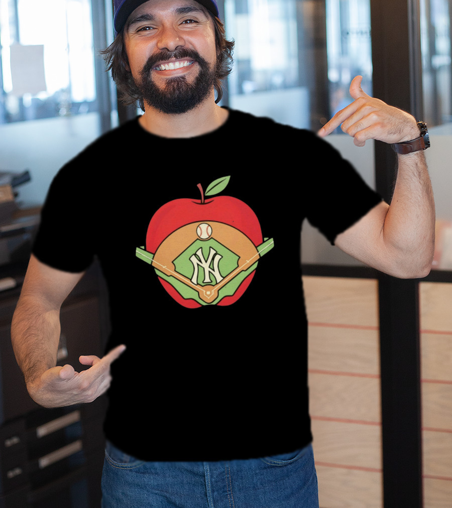 New York Yankees Baseball Apple MLB Stadium T-Shirt