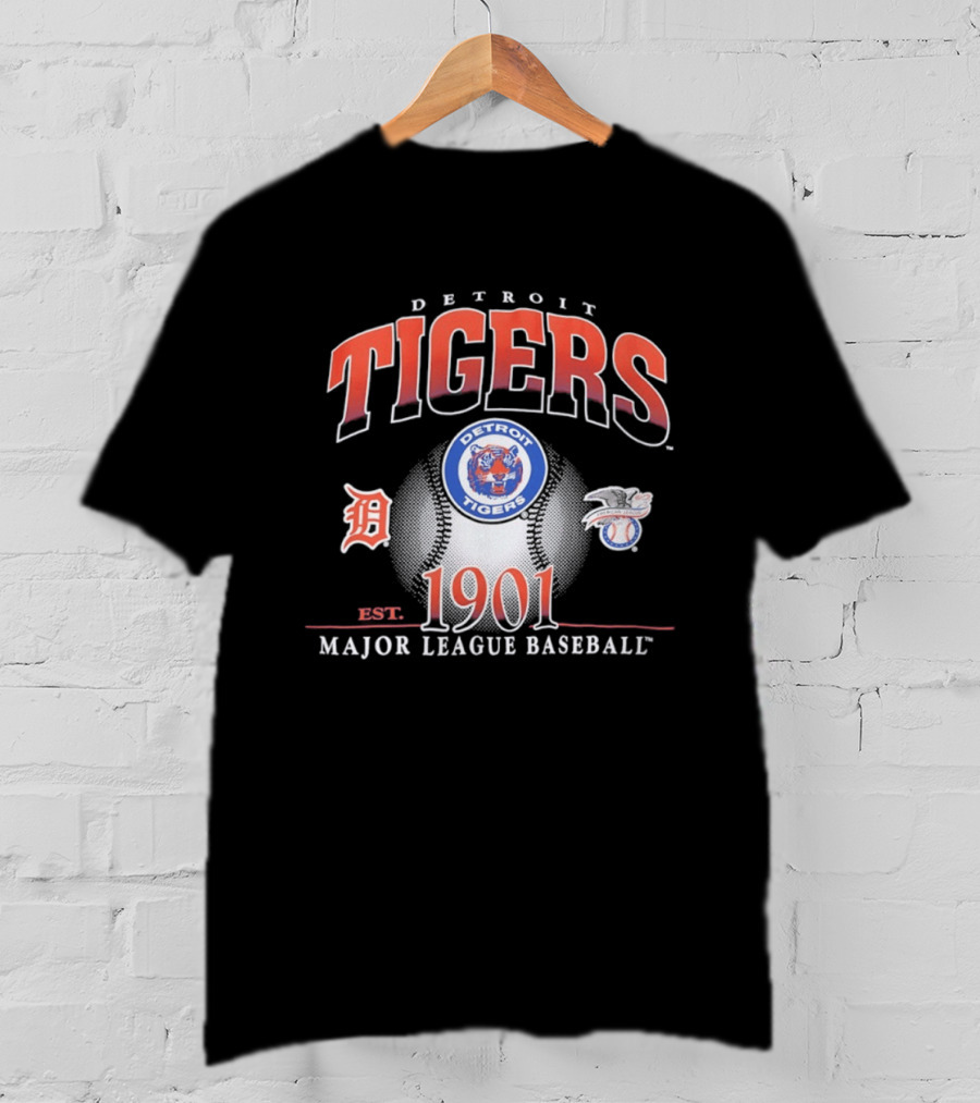 Detroit Tigers Est 1901 MLB Baseball T-Shirt