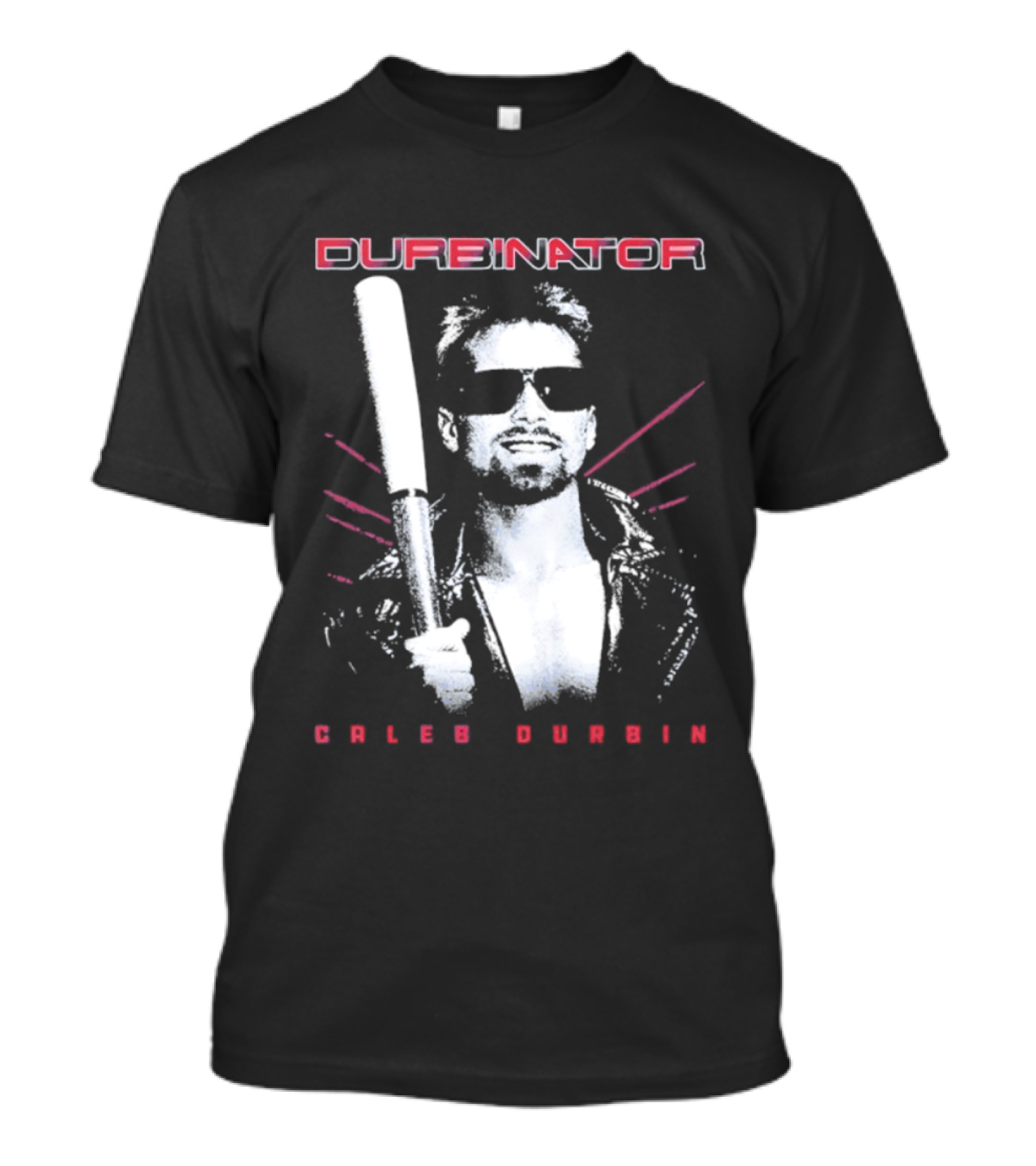 Durbinator Caleb Durbin Boston Red Sox Baseball Player With Bat T-Shirt