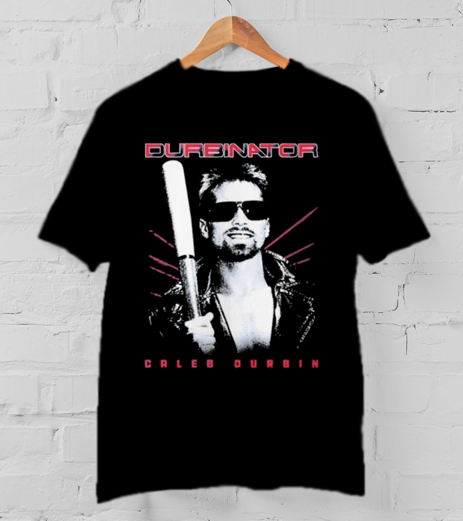 Durbinator Caleb Durbin Boston Red Sox Baseball Player With Bat T-Shirt