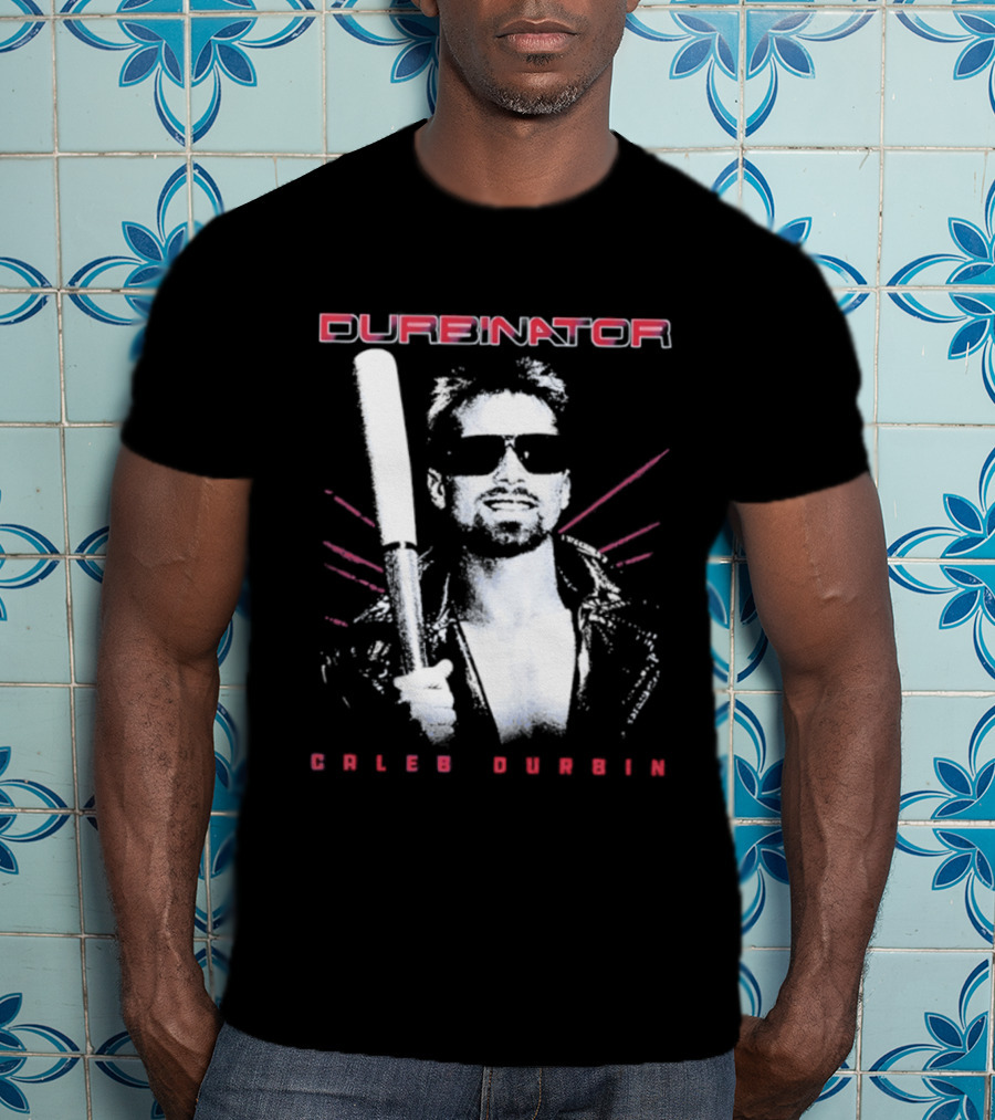Durbinator Caleb Durbin Boston Red Sox Baseball Player With Bat T-Shirt