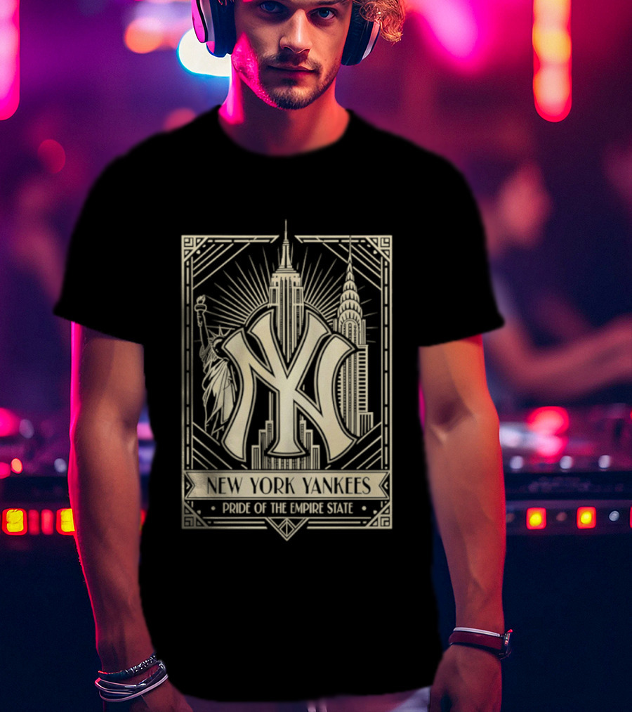 New York Yankees Pride Of The Empire State Iconic Skyline T-Shirt