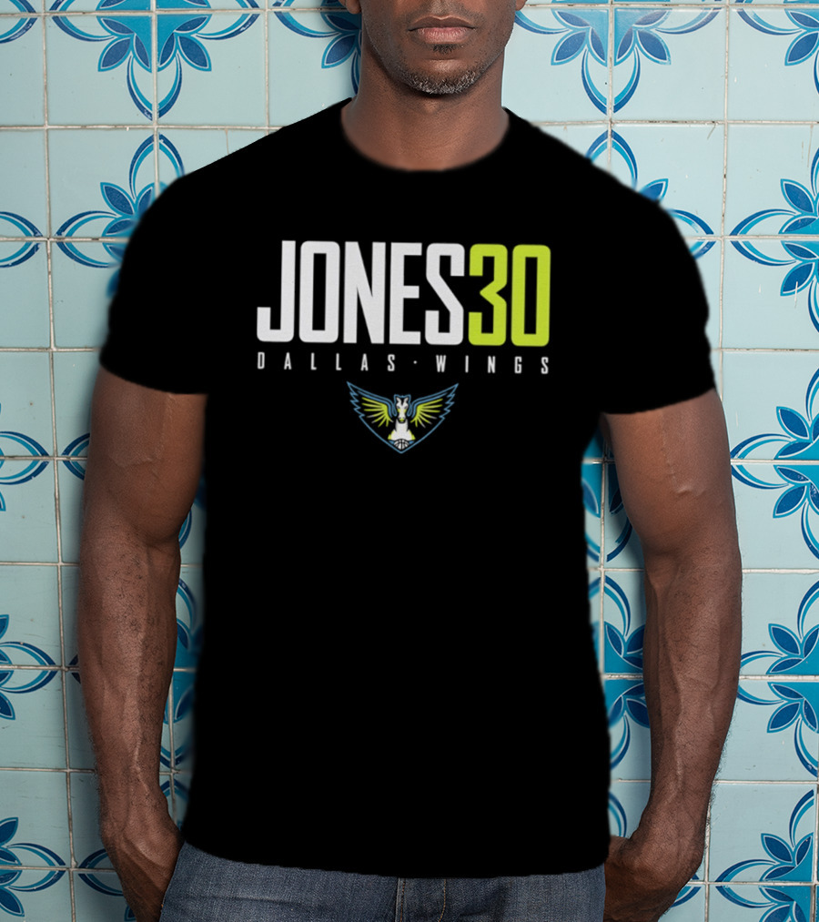 Jones 30 Dallas Wings 2026 WNBA T-Shirt