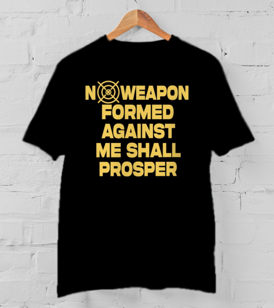 No Weapon Formed Against Me Shall Prosper Target Symbol Empowerment T-Shirt