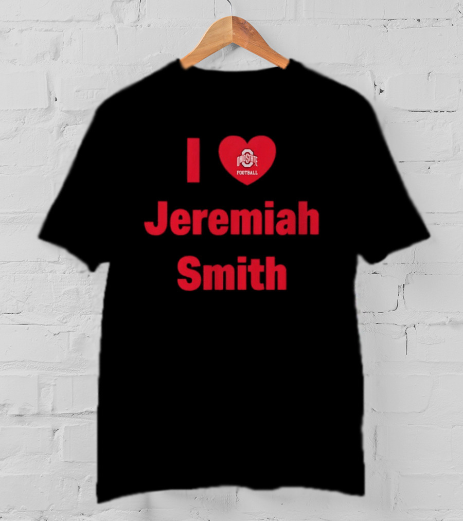I Love Ohio State Football Jeremiah Smith Fan Support T-Shirt