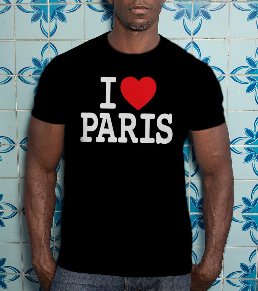 I Love Paris Sports T-Shirt
