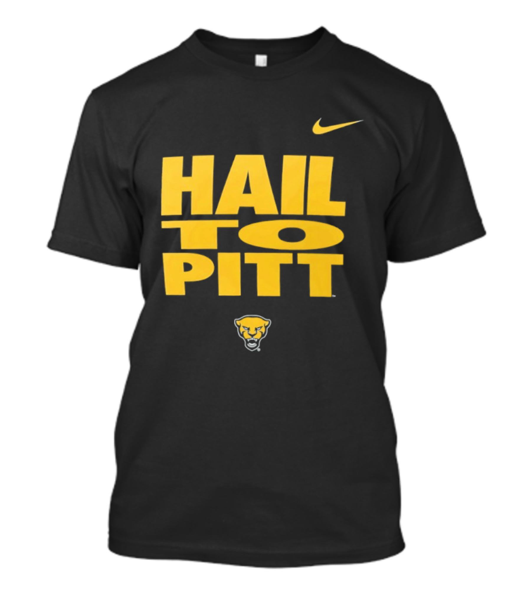 Pitt Panthers Hail To Pitt Nike Sportswear With Panther Head T-Shirt