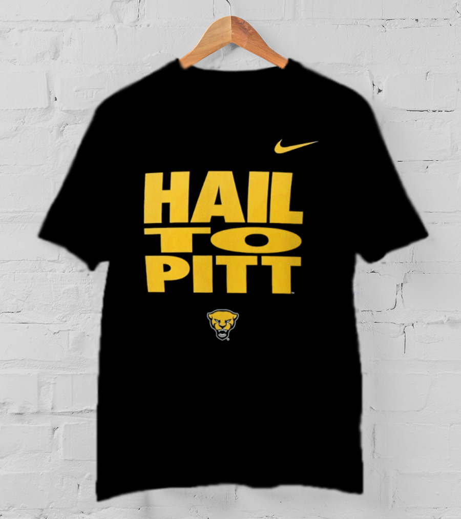Pitt Panthers Hail To Pitt Nike Sportswear With Panther Head T-Shirt