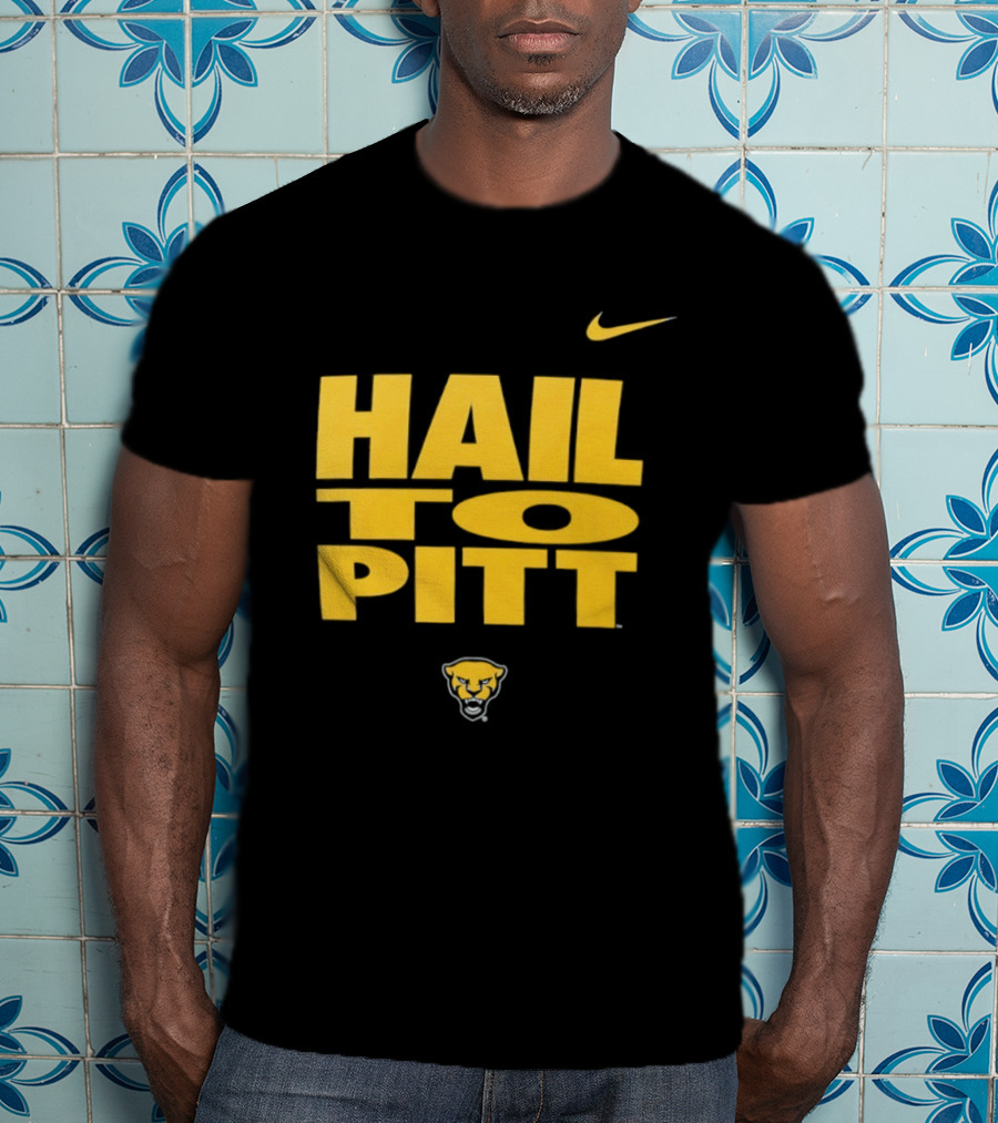 Pitt Panthers Hail To Pitt Nike Sportswear With Panther Head T-Shirt