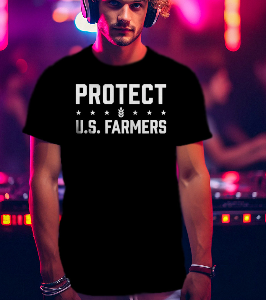 Protect U.S. Farmers Wheat Stalk Stars T-Shirt