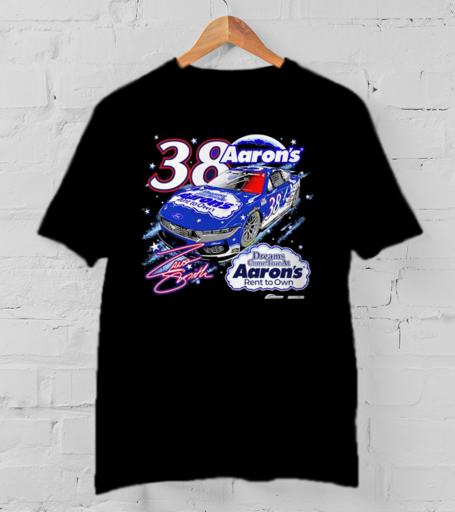 Zane Smith 38 Aaron's Dreams Come True Rent To Own Racing Car T-Shirt