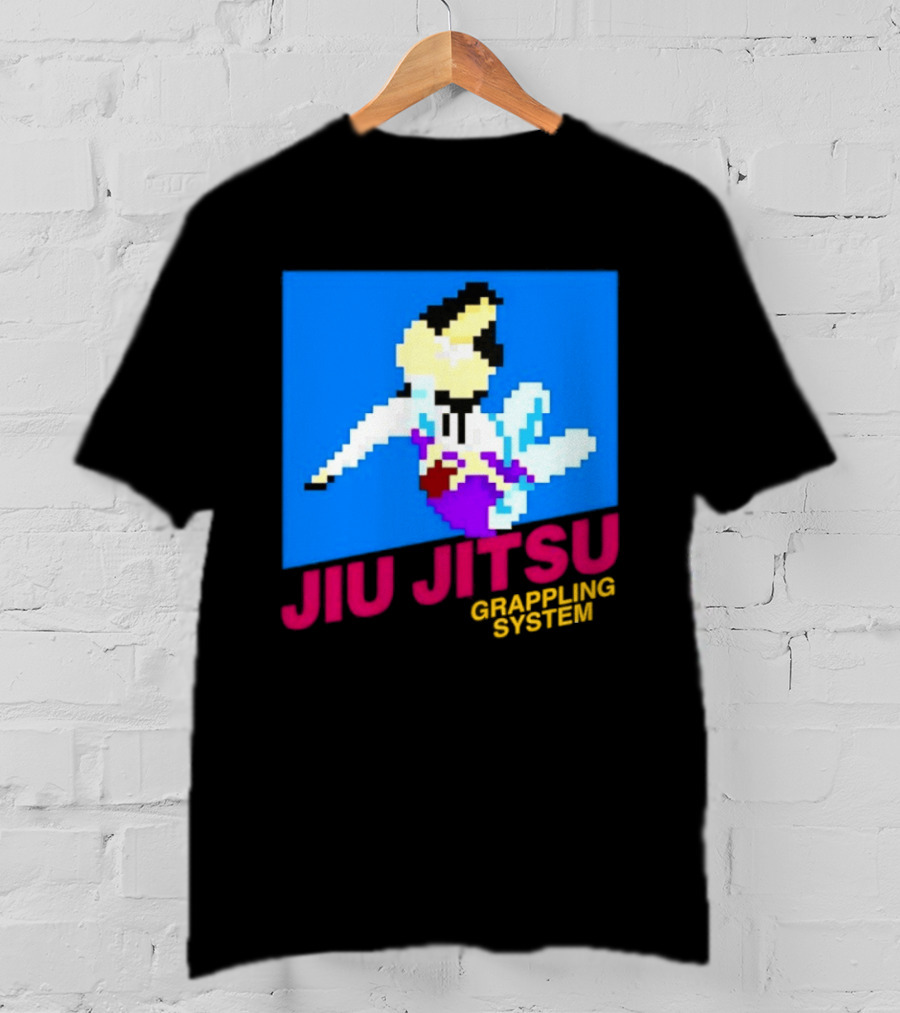 Jiu Jitsu Grappling System Retro Pixel Martial Arts BJJ T-Shirt