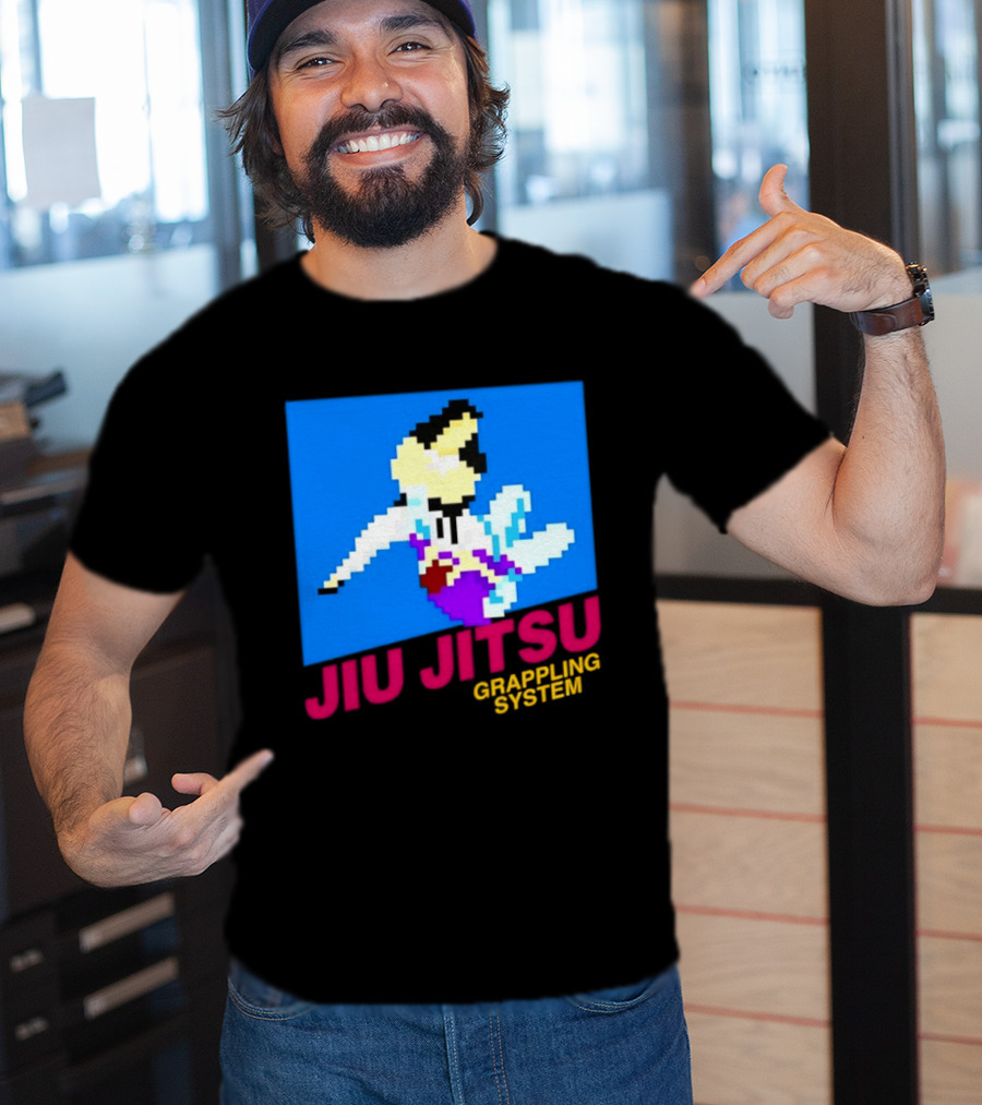Jiu Jitsu Grappling System Retro Pixel Martial Arts BJJ T-Shirt