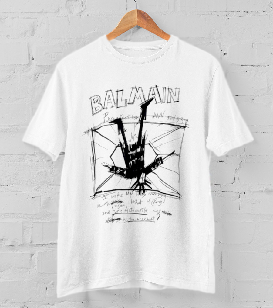 Balmain I Woke Up This Morning Artiste T-Shirt