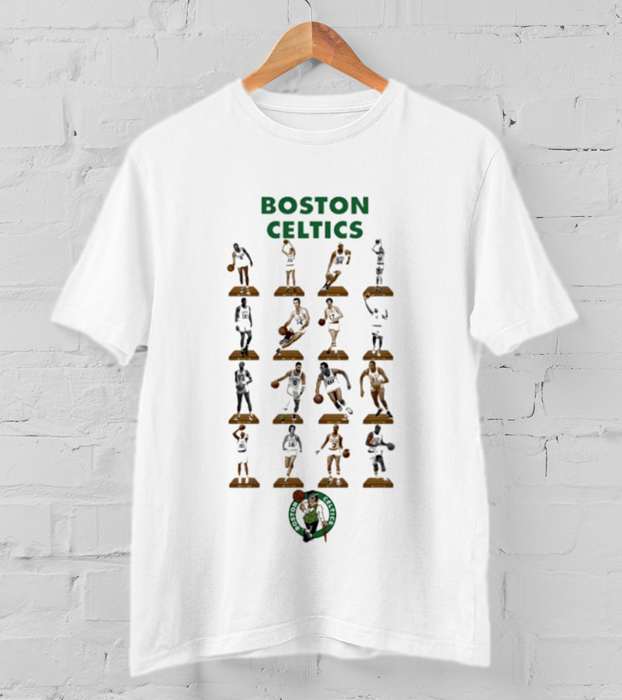 Boston Celtics Historic NBA Player Silhouettes Collection T-Shirt