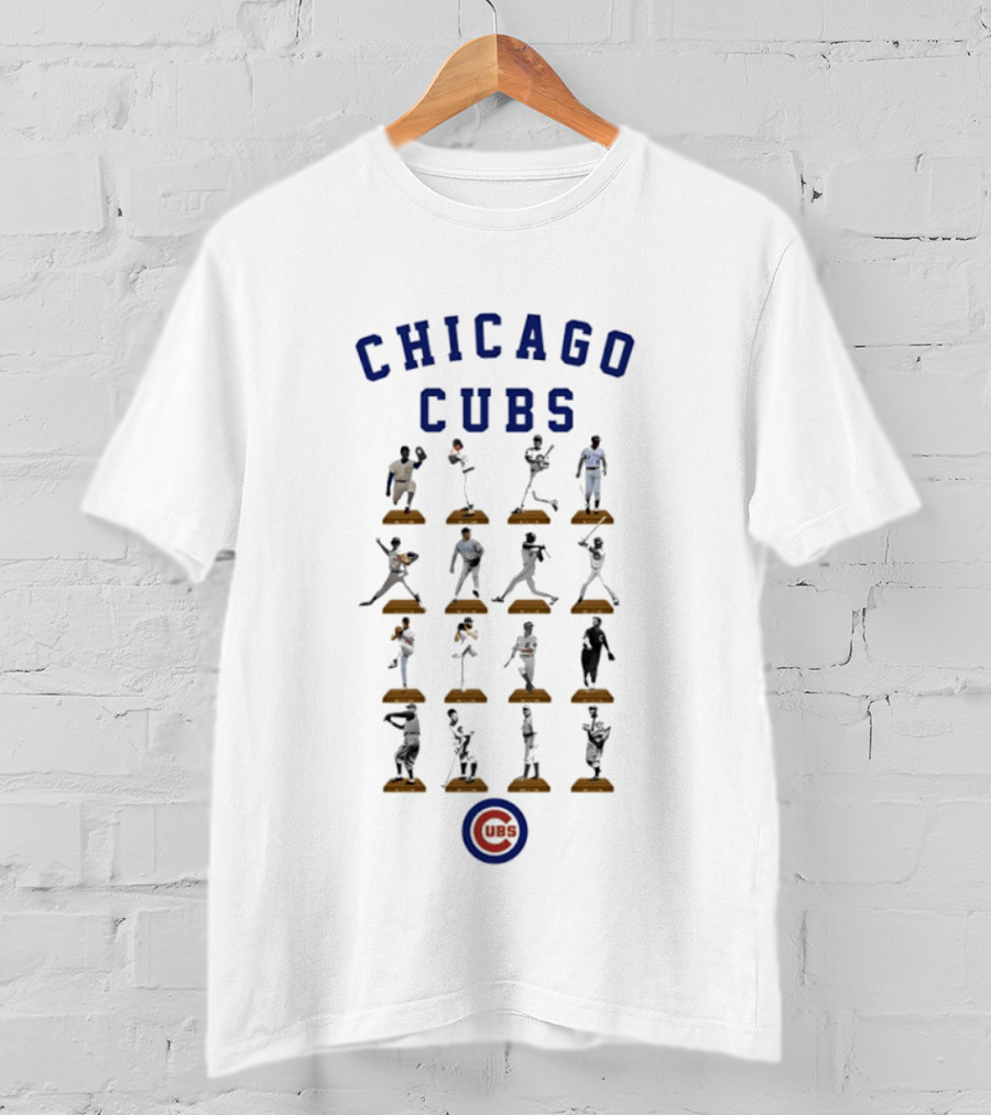 Chicago Cubs Legends Baseball Figures Collection MLB T-Shirt