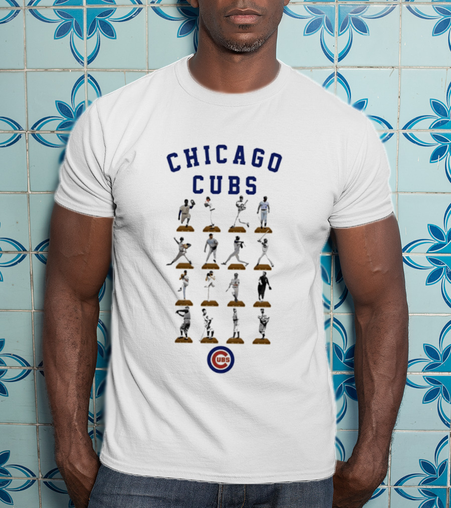 Chicago Cubs Legends Baseball Figures Collection MLB T-Shirt