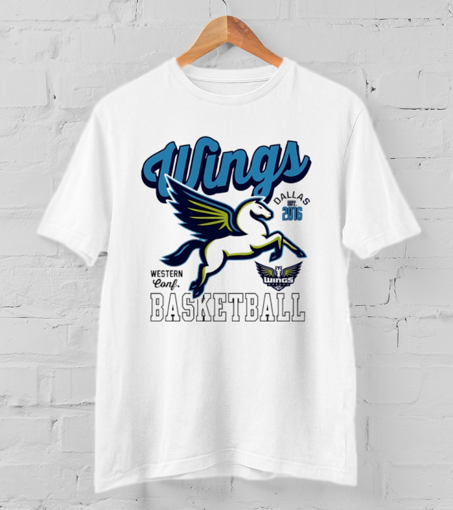 Wings Dallas 2016 Western Conf Basketball Mitchell And Ness T-Shirt