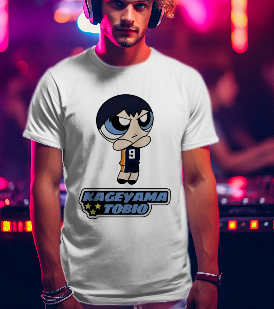 Kageyama Tobio 9 Haikyuu Powerpuff Girls T-Shirt